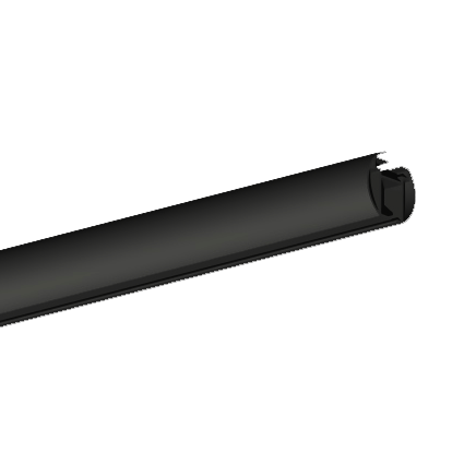 IMPRESS LINE round 35 mm szyna czarny mat - 300cm