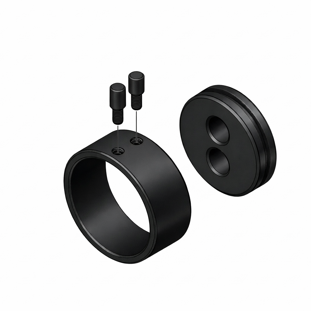 IMPRESS LINE round 25 mm wykusz boczny czarny mat