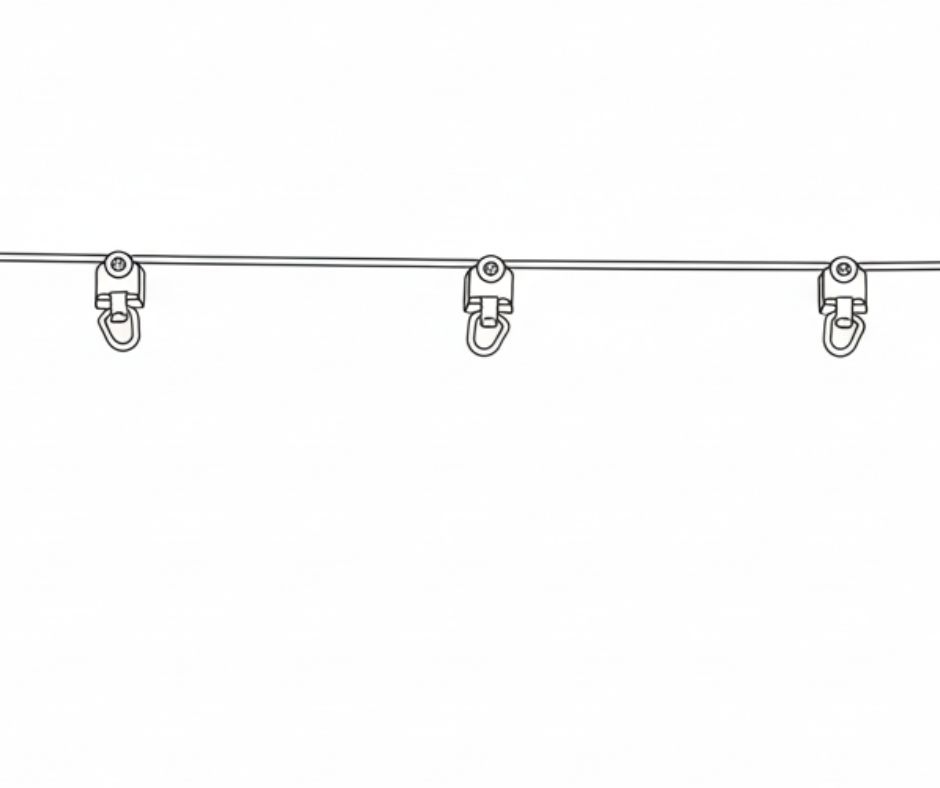 Suwak WAVE MINI z rolką biały /6cm/ 30mb=500 szt.