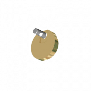 IMPRESS LINE round podstawa wspornika złoty 