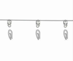 WAVE zestaw z mini rolką /6/ biały 240cm 