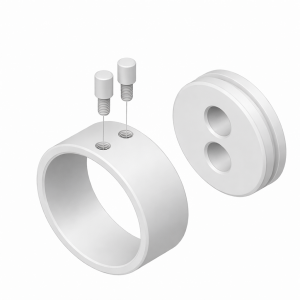 IMPRESS LINE round 25 mm wykusz boczny biały