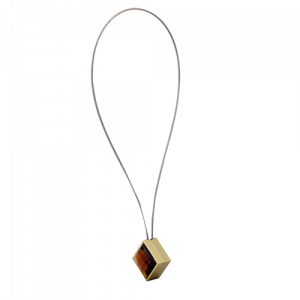 Klips magnetyczny długi KWADRO-AMBER mos/mat 