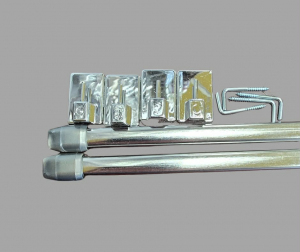 Karnisz zazdrostka 40 cm - chrom