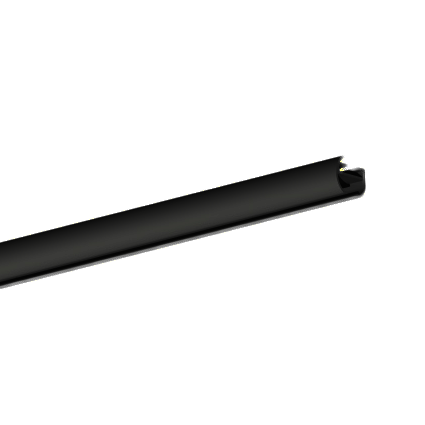 SYSTEM IMPRESS LINE round 25 mm szyna czarny mat