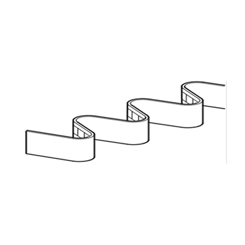 Taśma WAVE podwójne kieszonki 77 mm (rolka 50m)