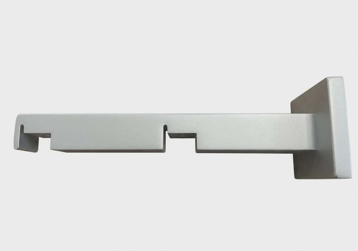 IMPRESS LINE square 20&30 wspornik podwójny srebrny /odl.79 i 81mm/