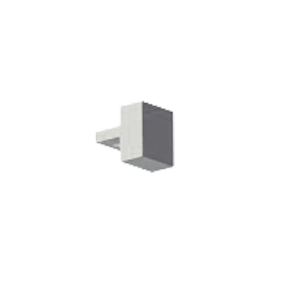 SYSTEM IMPRESS LINE square 20 mm zaślepka szyny srebrna