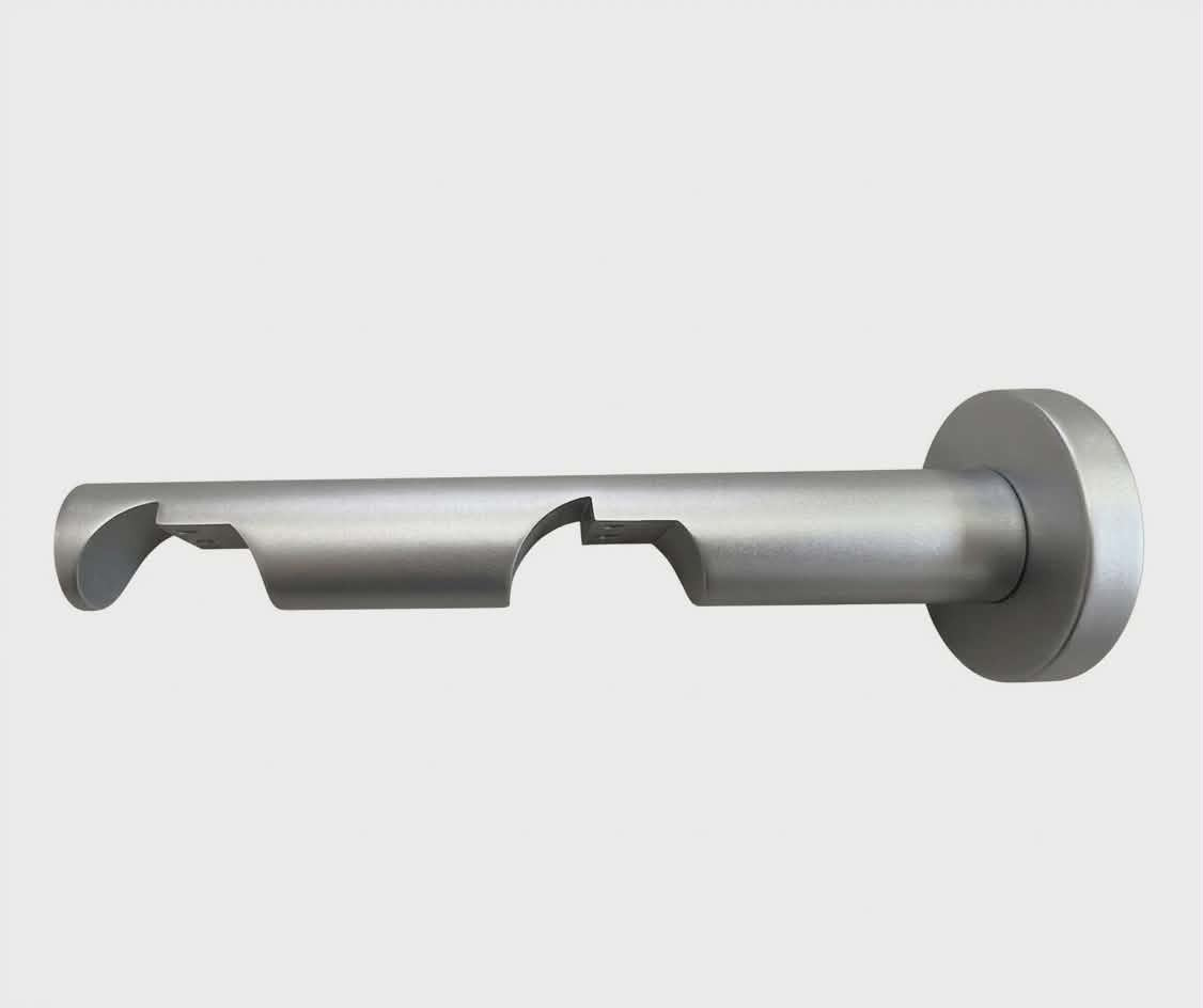 IMPRESS LINE round wspornik podwójny 35/35 srebrny /odl.79 i 80mm/