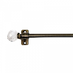 Karnisz zazdrostka 120 cm antyk KULA CRYSTAL