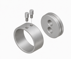 IMPRESS LINE round 25 mm wykusz boczny srebrny 