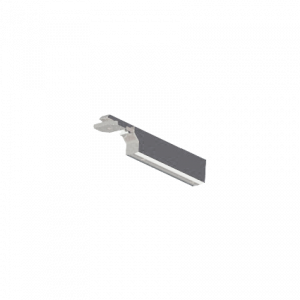 SYSTEM IMPRESS LINE square trzpień wspornika 9 cm srebrny