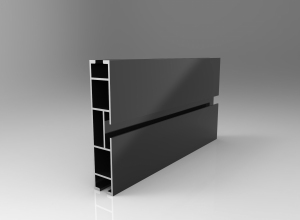 TOP LINE profil 120mm czarny błysk 160cm