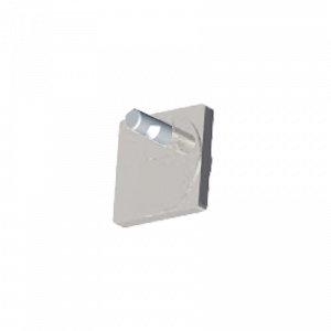 SYSTEM IMPRESS LINE square podstawa wspornika srebrny
