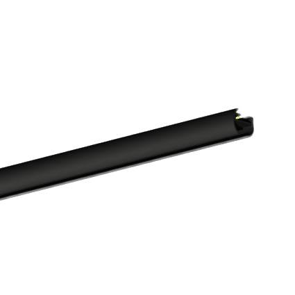 IMPRESS LINE round 25 mm szyna czarny mat - 300cm