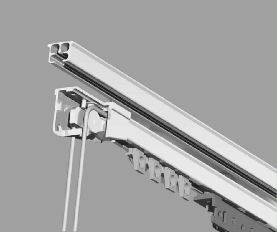 Zestaw szyny MS1C odcinek prosty do 500 cm