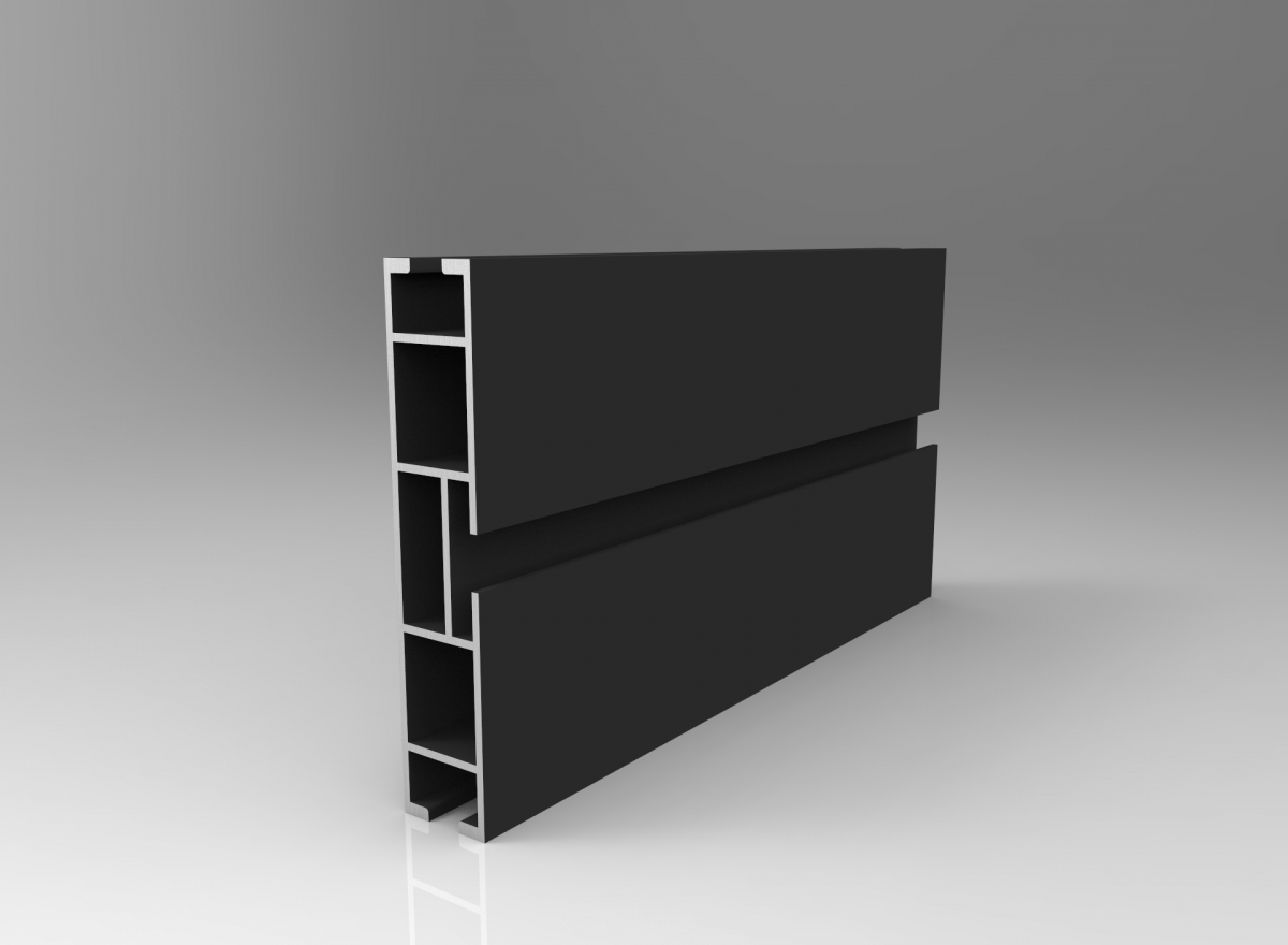 TOP LINE profil 120mm czarny mat 160cm