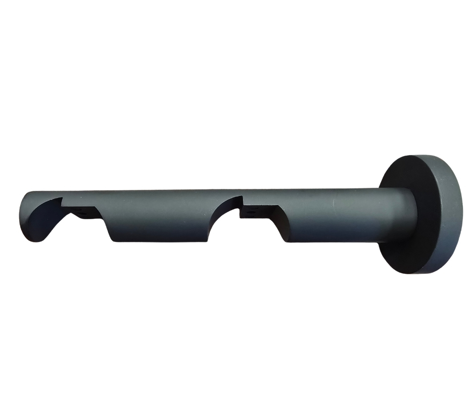 IMPRESS LINE round wspornik podwójny 35/35 czarny mat /odl.79 i 80mm/