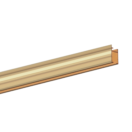 IMPRESS LINE square 30 mm szyna złota - 580cm