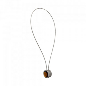 Klips magnetyczny długi KOŁO-AMBER platyna 