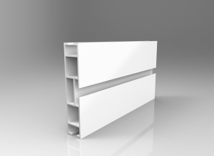 TOP LINE profil 120mm biały błysk 240cm