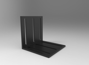 TOP LINE kątownik montaż. uniwer. duży czarny błysk - folia