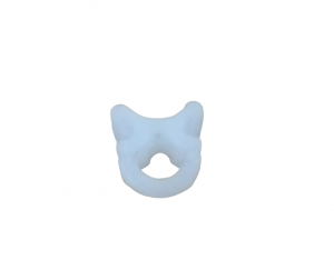 Ślizg krótki z oczkiem biały (50 szt.) 