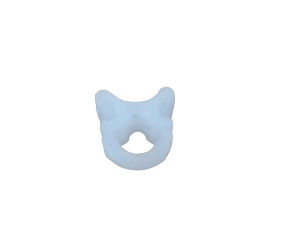 Ślizg krótki z oczkiem biały (50 szt.)