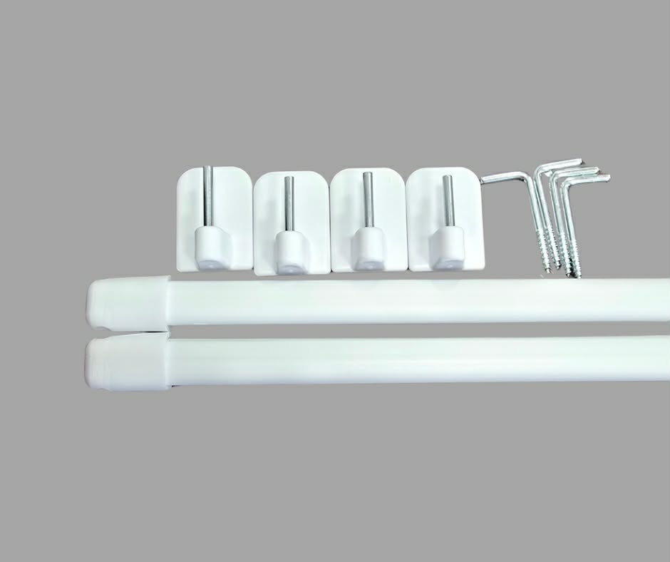 Karnisz zazdrostka 80 cm - biała