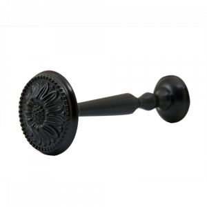 Uchwyt czarny gałka ROZETA 