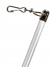 Patyki do firan przezroczyste 75 cm