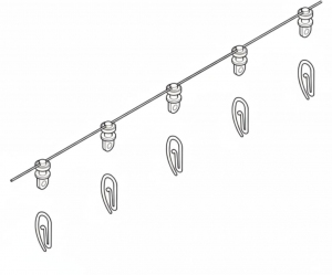 WAVE zestaw wysoki /8/ biały 140cm