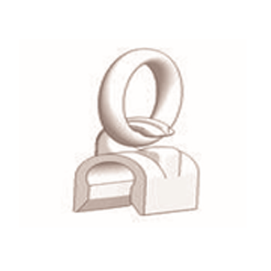 Klips z kółkiem 9x12mm do pręta 4mm (50szt) 