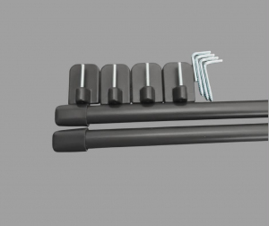 Karnisz zazdrostka 40 cm - grafit